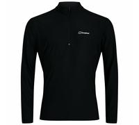Berghaus Mens 24/7 Tech Tee Long Sleeve Zip Baselayer - Jet Black