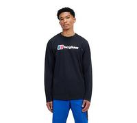 Berghaus Mens Berghaus Big Logo Long Sleeve Tee, Black, Size S, Men Black