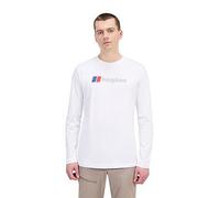 Berghaus Mens Berghaus Big Logo Long Sleeve Tee, White, Size L, Men White