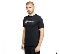 Berghaus Men's Big Classic Logo T-Shirt | Pure Cotton Non-Technical T-Shirt, Black/Black, M