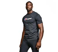 Berghaus Men's Classic Logo T-Shirt | Pure Cotton Non-Technical T-Shirt, Black/Black, M