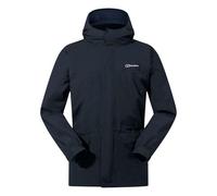 Berghaus Men's Cornice Interactive Gore-Tex Waterproof Shell Jacket | Durable Rain Coat | Breathable Waterproof Jacket, Black/Black, XS