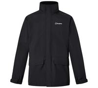 Berghaus Men's Cornice Interactive Gore-Tex Waterproof Shell Jacket | Durable Rain Coat | Breathable Waterproof Jacket, Black/Black, XL