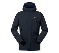 Berghaus Men's Cornice Interactive Gore-Tex Waterproof Shell Jacket | Durable Rain Coat | Breathable Waterproof Jacket, Black/Black, S