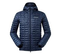 Berghaus Men's Cuillin Synthetic Insulated Hooded Jacket, Extra Warm, Lightweight Design, Dusk/Navy Blazer, S