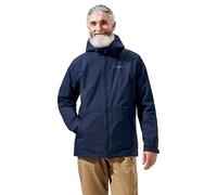 Berghaus Men's Deluge Pro Insulated Waterproof Shell Jacket | Adjustable | Durable Coat | Rain Protection, Blue, M