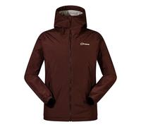 Berghaus Men's Deluge Pro Insulated Waterproof Shell Jacket | Adjustable | Durable Coat | Rain Protection, Cedar Brown, L
