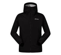 Berghaus Men's Deluge Pro Insulated Waterproof Shell Jacket | Adjustable | Durable Coat | Rain Protection Waterproof Jacket, Black/Black, S
