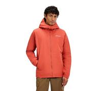 Berghaus Men's Deluge Pro Waterproof Insulated Jacket | Adjustable | Durable Coat | Rain Protection Waterproof Jacket, Orange, L