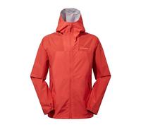 Berghaus Men's Deluge Pro Waterproof Shell Jacket | Adjustable | Durable Coat | Rain Protection Waterproof Jacket, Apricot Flame/Apricot Spice, XS