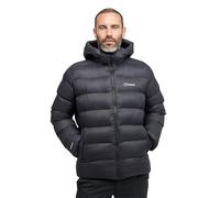 Berghaus Men's Ewden Insulated Extra Warmth Big Baffle Winter Padded Jacket | Hydroloft Insulation | Adjustable Insulated Jacket, Black/Black, M