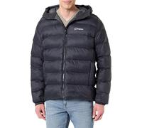 Berghaus Men's Ewden Insulated Extra Warmth Big Baffle Winter Padded Jacket | Hydroloft Insulation | Adjustable, Black/Black, 3XL