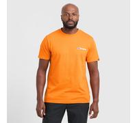 Men's Front & Back T-Shirt, Orange XXL