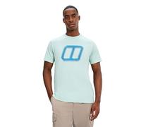 Berghaus Men's Glitched Blocks Tee, Evernia Green, 3XL
