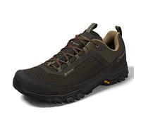 Berghaus Men's Ground Attack Active Gore-Tex Walking Shoes | Waterproof | Advanced Grip, Peat/Forest Night/Aloe/Poincia, 9