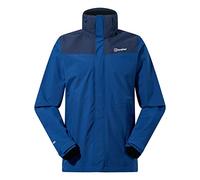 Berghaus Men's Hillwalker Interactive Gore-Tex Waterproof Shell Jacket | Breathable | Durable Waterproof Jacket, Deep Water/Dusk, XS