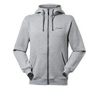 Berghaus Men's Logo Full Zip Hoodie | Added Warmth | Extra Comfortable, Grey Marl Bci, L