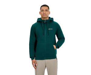 Berghaus Men's Logo Full Zipped Hoodie Jacket, Off Peak Green, XS