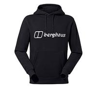 Berghaus Men's Logo Pullover Hoodie | Added Warmth | Extra Comfortable, Black/Black, XS