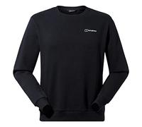 Berghaus Men's Logo Sweatshirt Crew Neck Jumper, Added Warmth, Extra Comfortable, Black, M