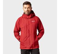 Berghaus Men’s Maitland GORE-TEX® Jacket with Adjustable Hood, Hem & Cuffs, Interactive (IA) Zip, Waterproof, Breathable & Windproof Raincoat (UK, Alpha, M, Regular, Regular, Red)