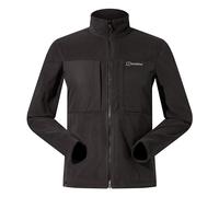 Berghaus Men's Prism Polartec Guide Interactive Fleece Jacket |x Adjustable | Durable Fleece Full Zip, Black/Black, S