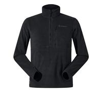 Berghaus Men's Prism Polartec Interactive Fleece Half Zip Jacket | Added Warmth | Smart Fit | Durable Design Fleece Half Zip, Black/Black, S