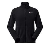 Berghaus Men's Prism Polartec Interactive Fleece Jacket | Added Warmth | Smart Fit | Durable Design, Black/Black, XXL