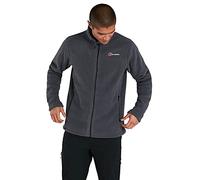 Berghaus Men's Prism Polartec Interactive Fleece Jacket | Added Warmth | Smart Fit | Durable Design Fleece Full Zip, Carbon, 36 Short (29")