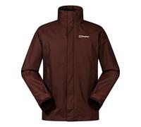 Berghaus Men's Rg Alpha 3-in-1 Waterproof Jacket With Removable Fleece | Extra Comfort | Lightweight Coat, Cedar Brown, S