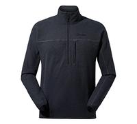 Berghaus Men's Stainton 2.0 Half Zip Fleece | Added Warmth | Extra Comfortable, Jet Black/Grey Pinstripe, XS