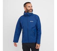 Berghaus Men’s Stormcloud Waterproof Jacket with Adjustable Hood and Drawcord Hem, Breathable, Lightweight & Durable Technical Raincoat (UK, Alpha, XXL, Regular, Regular, Blue)