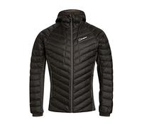 Berghaus Men's Tephra Stretch Reflect Hooded Insulated Down Jacket | Extra Warmth | Durable Design, Black, 2XL