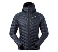 Berghaus Men's Tephra Stretch Reflect Hooded Insulated Down Jacket, Extra Warmth, Durable Design, Carbon, L