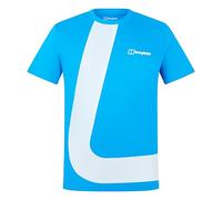 Berghaus Men's Travlek T-Shirt | 100% Cotton Non-Technical T-Shirt, Mountain Blue, XL