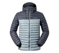 Berghaus Men's Vaskye Synthetic Insulated Jacket | Extra Warm | Durable Coat | Puffer Jacket | Lightweight Design Insulated Jacket, Monument/Grey Pinstripe, S