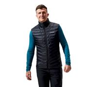 Berghaus Men's Tephra Stretch Reflect 2.0 Vest Jacket Gilet | Extra Warmth | Packable | Lightweight | Polartec Insulated Gilet, Black/Black, L