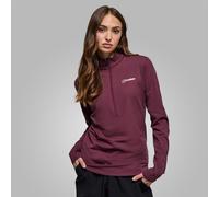 Berghaus Theralite Half Zip Women's Tech Top | UK S in Burgundy
