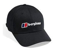Berghaus Unisex Logo Recognition Cap | Adjustable Peaked Cap, Black/Black, One Size