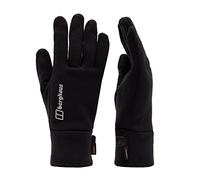 Berghaus Unisex Polartec Powerstretch Interact Warm Winter Fleece Gloves | Touch Screen Compatible, Black, M-L