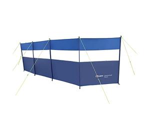 Berghaus Windstop with Clear Window Panels and Reflective Guylines, 5 Panel, 6 Metre, Waterproof, Structured Windbreak from the Air Tent Collection, Camping Equipment, 2000mm HH, Blue