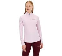 Berghaus Women's 24/7 Half Zip Long Sleeve Tech Baselayer T-Shirt | Moisture Wicking | Breathable Technical T-Shirt, Pink, 12