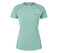 Berghaus Womens 24/7 Short Sleeve Crew Tech Baselayer | Moisture Wicking Breathable T-Shirt, Light Terrain, 18 EU