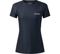 Berghaus Women's 24/7 Short Sleeve Crew Tech Baselayer T-Shirt | Moisture Wicking | Breathable Technical T-Shirt, Black/Black, 16