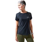 Berghaus Women's 24/7 Short Sleeve Crew Tech Baselayer T-Shirt, Black, 14