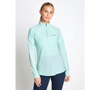 Berghaus Women's 24/7 Tech Tee Long Sleeve Half Zip - Light Electro - UK 10 - Blue