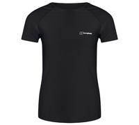 Berghaus Women's 24/7 Short Sleeve Crew Tech Baselayer T-Shirt | Moisture Wicking | Breathable Technical T-Shirt, Black/Black, 12