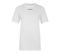 Berghaus Women's Boyfriend Dolomites Mountain Short Sleeve Tee T-Shirt | Modern Fit Non-Technical T-Shirt, Pure White, 8