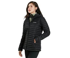 Berghaus Women's Combust Reflect Down Jacket Long Coat | Durable Design | Water Resistant Insulated Jacket, Black/Black, 12