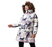 Berghaus Women's Combust Reflect Down Jacket Long Coat | Durable Design | Water Resistant, Topo Camo/Purple Mink, 12